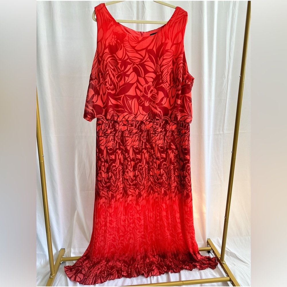 Gabby Skye Women’s Plus 24W Ombré Maxi Dress